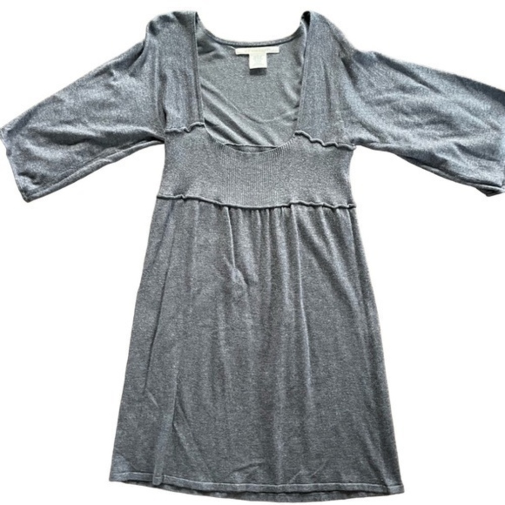 MAX STUDIO Grey Lightweight Sweater Knit Tunic, Size Large‎